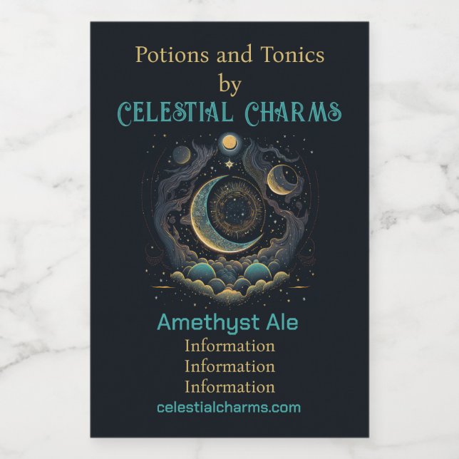 Crea tu propia Luna Celestial y nubes (Etiqueta única)