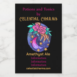 Crea tu propia luna, estrellas, mano de Rosas