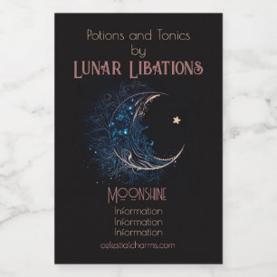 Crea tu propia luna mística azul y dorada