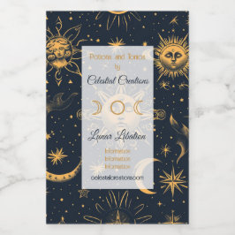 Crea tu propia luna y estrellas celestes de oro az