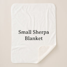 Crea Tu Propia Manta Pequeña Sherpa Personalizada 