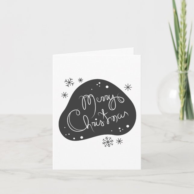 Crea tu propia Navidad en blanco y negro (Anverso)