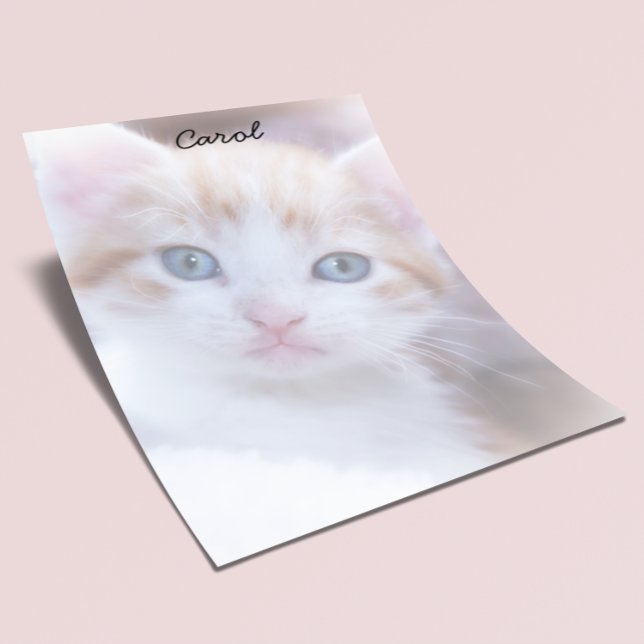 Crea tu propia papelería personalizada con dos fot (Create Your Own Pet Photo Stationery Paper)