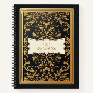 Crea tu propia placa de libro ornamental dorado ne