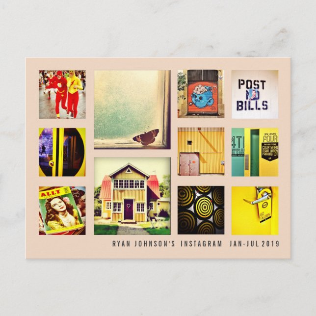 Crea tu propia postal de Collage de fotos de Insta (Anverso)
