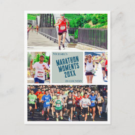 Crea tu propia postal de fotos de carrera de Marat