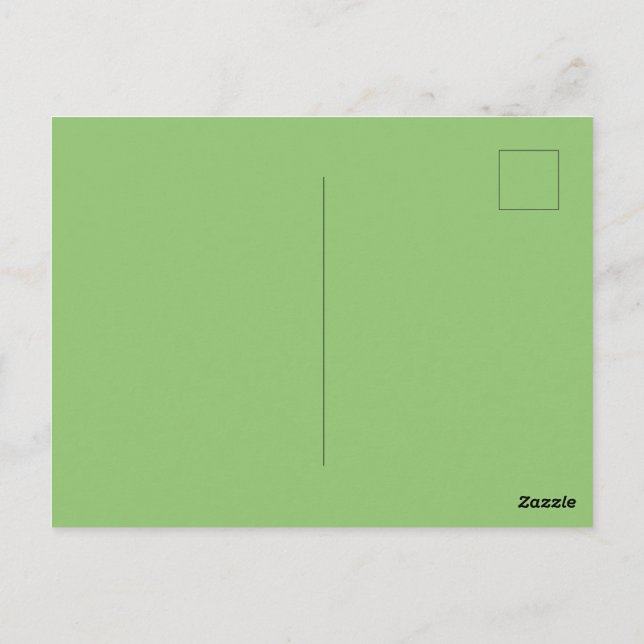 Crea tu propia postal sólida de Pistachio brillant (Reverso)