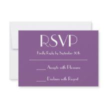 Crea tu propia respuesta RSVP morada