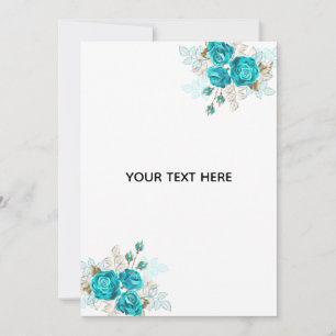 Crea Tu Propia Rosa Azul Elegante