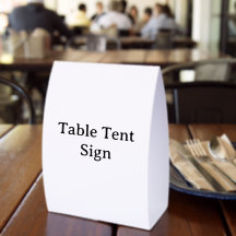Crea tu propia señal de cartulina para mesa de 5"