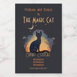 Crea tu propia silueta de gato negro místico