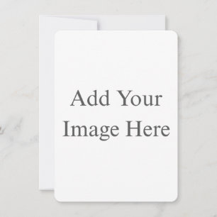 Crea tu propia tarjeta de anuncio plana blanca