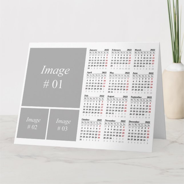 Crea tu propia tarjeta de calendario 2022 (Anverso)