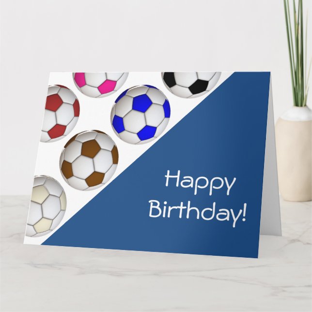 Crea tu propia tarjeta de cumpleaños de fútbol (Anverso)