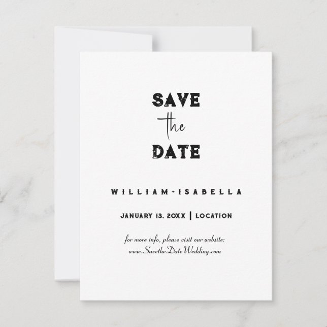 Crea tu propia tarjeta de fecha para guardar (Anverso)