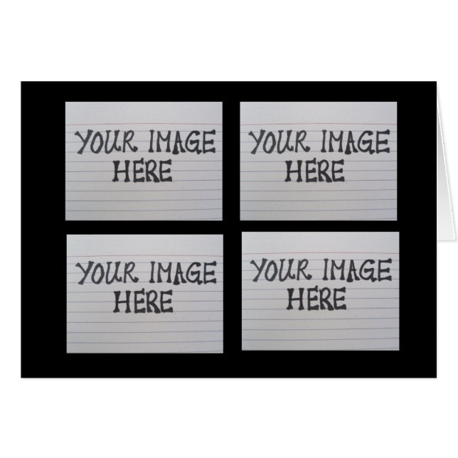 Crea tu propia tarjeta de felicitación de fotos (Anverso (Horizontal))