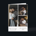 Crea Tu Propia Tarjeta de Felicitación Plegada con<br><div class="desc">Las tarjetas de felicitación con collage de fotos son la mejor manera de mostrar tus fotos favoritas de tu familia, amigos y seres queridos. La mejor opción para un regalo personalizado en ocasiones especiales. Personaliza esta plantilla añadiendo tus imágenes y fotos favoritas para mostrar algunos de tus recuerdos más preciados....</div>