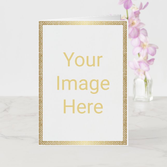 Crea tu propia tarjeta de felicitación plegada de  (Orquídea)