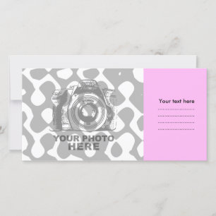 Crea tu propia tarjeta de fotos rosa