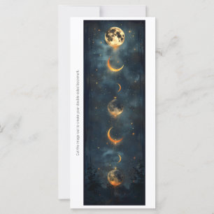 Crea tu propia tarjeta de marcador de Luna cambian