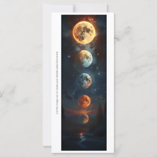 Crea tu propia tarjeta de marcador de Luna Crecien