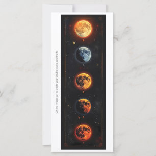 Crea tu Propia Tarjeta de Marcador de Lunas Rojas