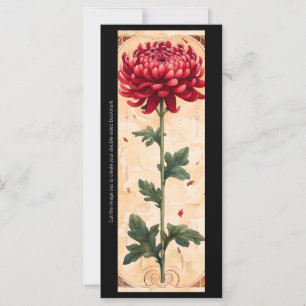 Crea tu propia tarjeta de marcadores de crisantemo