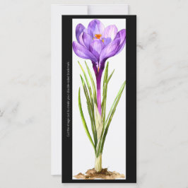 Crea tu propia tarjeta de marcadores de crocus pin