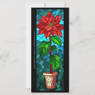 Crea tu propia tarjeta de marcadores de Poinsettia