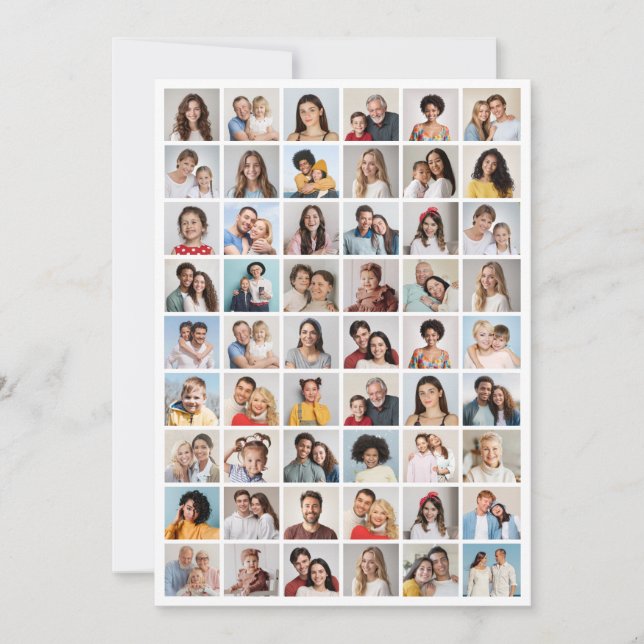 Crea tu propia tarjeta de nota de collage de 54 fo (Anverso)