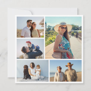 Crea tu propia tarjeta de nota de collage de 5 fot