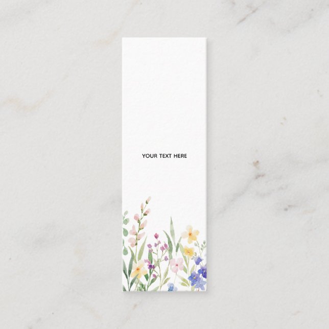 Crea tu propia tarjeta de presentación floral (Anverso)