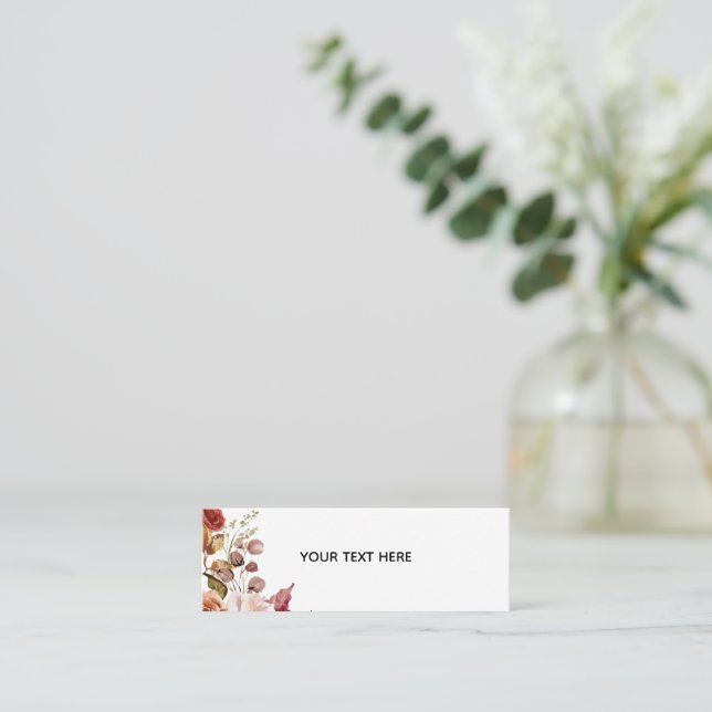 Crea tu propia tarjeta de presentación floral (Anverso de pie)