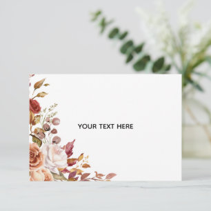 Crea tu propia tarjeta de respuesta floral