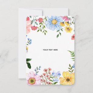 Crea tu propia tarjeta de respuesta floral