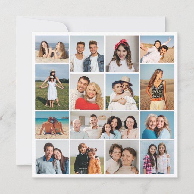 Crea tu propia tarjeta de saludo de 15 Collages de (Anverso)