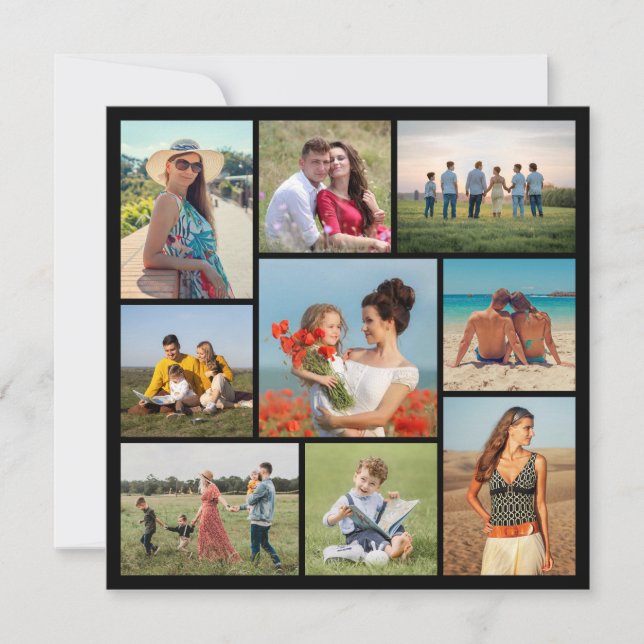 Crea tu propia tarjeta de saludo de 9 Collages de  (Anverso)