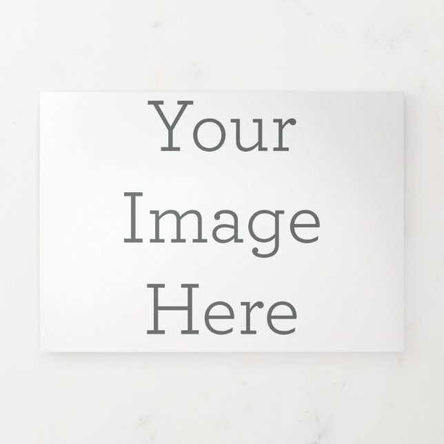 Tarjeta navideña personalizada plegada en tríptico, Tamaño: 12,7 cm x 17,8 cm, Papel: Mate Signatura, Sobres: Blancos (Foto de portada)