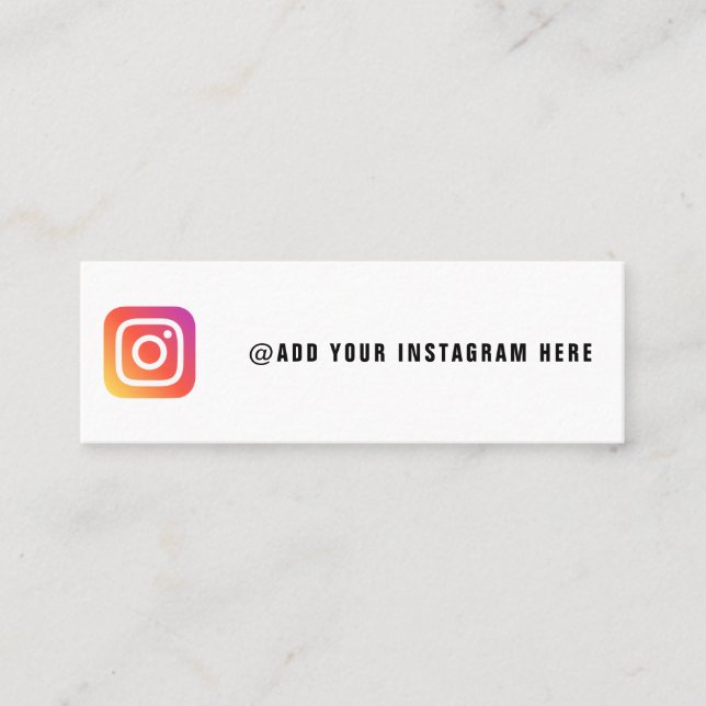 Crea tu propia tarjeta de visita de Instagram (Anverso)