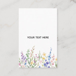 Crea tu propia tarjeta de visita floral