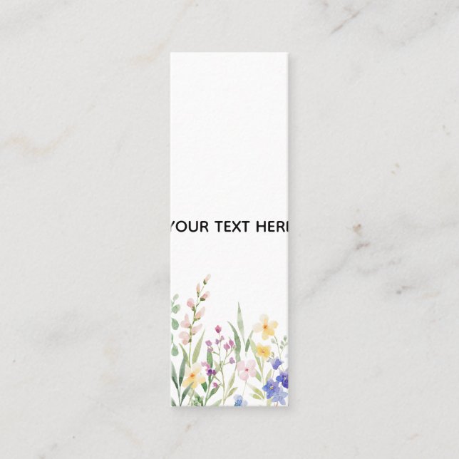 Crea tu propia tarjeta floral de presentación (Anverso)