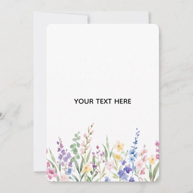 Crea Tu Propia Tarjeta Floral Plana (Anverso)