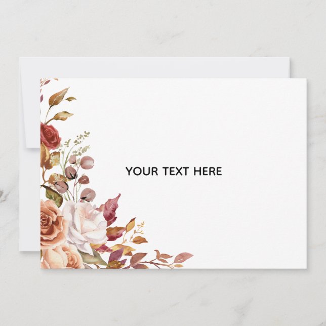 Crea Tu Propia Tarjeta Floral Plana (Anverso)