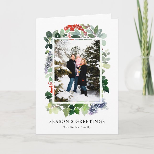 Crea tu propia tarjeta fotográfica de marco de veg (Anverso)