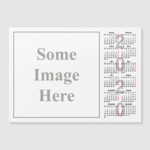 Crea tu propia tarjeta magnética 2020 calendario