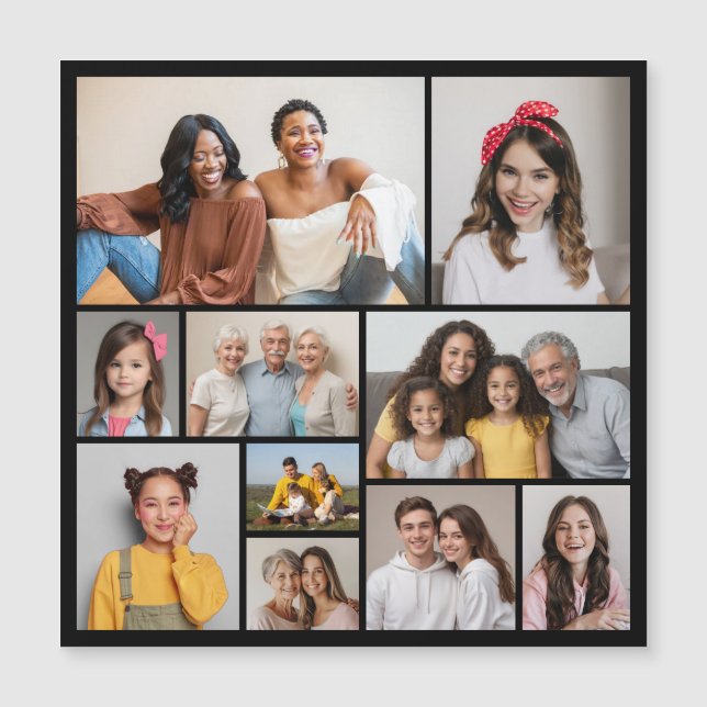 Crea tu propia tarjeta magnética de 10 Collages de (Anverso)
