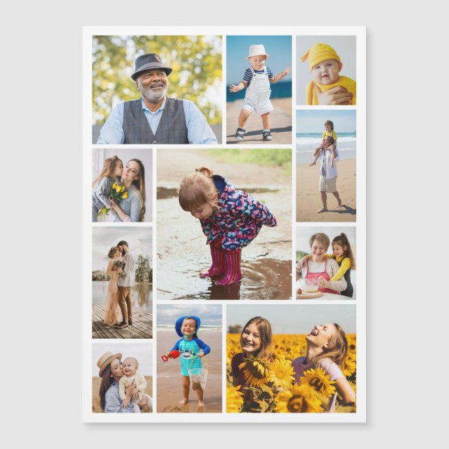 Crea tu propia tarjeta magnética de 11 Collages de (Anverso)