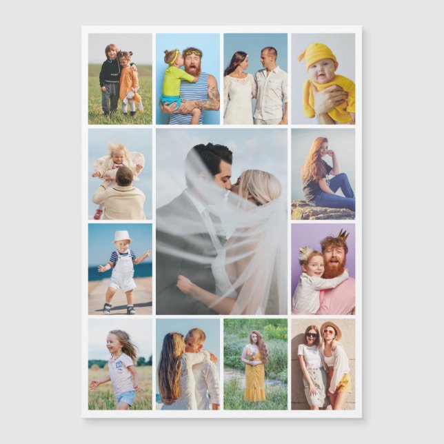 Crea tu propia tarjeta magnética de 13 Collages de (Anverso)