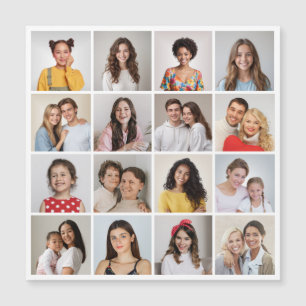 Crea tu propia tarjeta magnética de 16 Collages de
