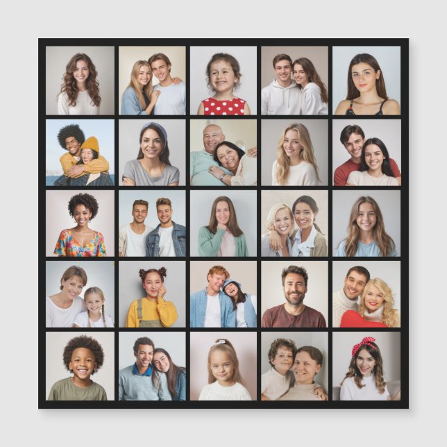 Crea tu propia tarjeta magnética de 25 Collages de (Anverso)